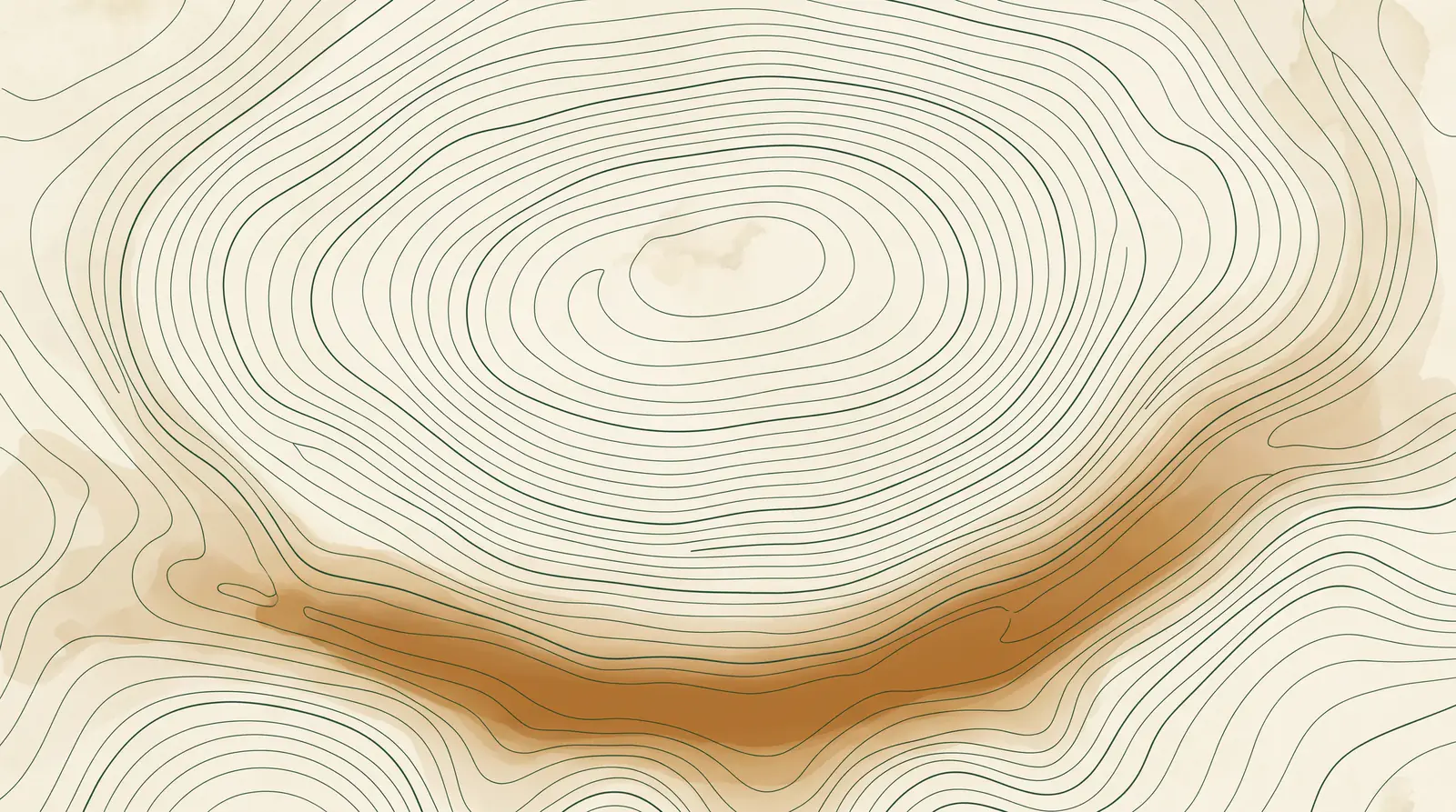 A topographic contour illustration of Blaxland in the Blue Mountains