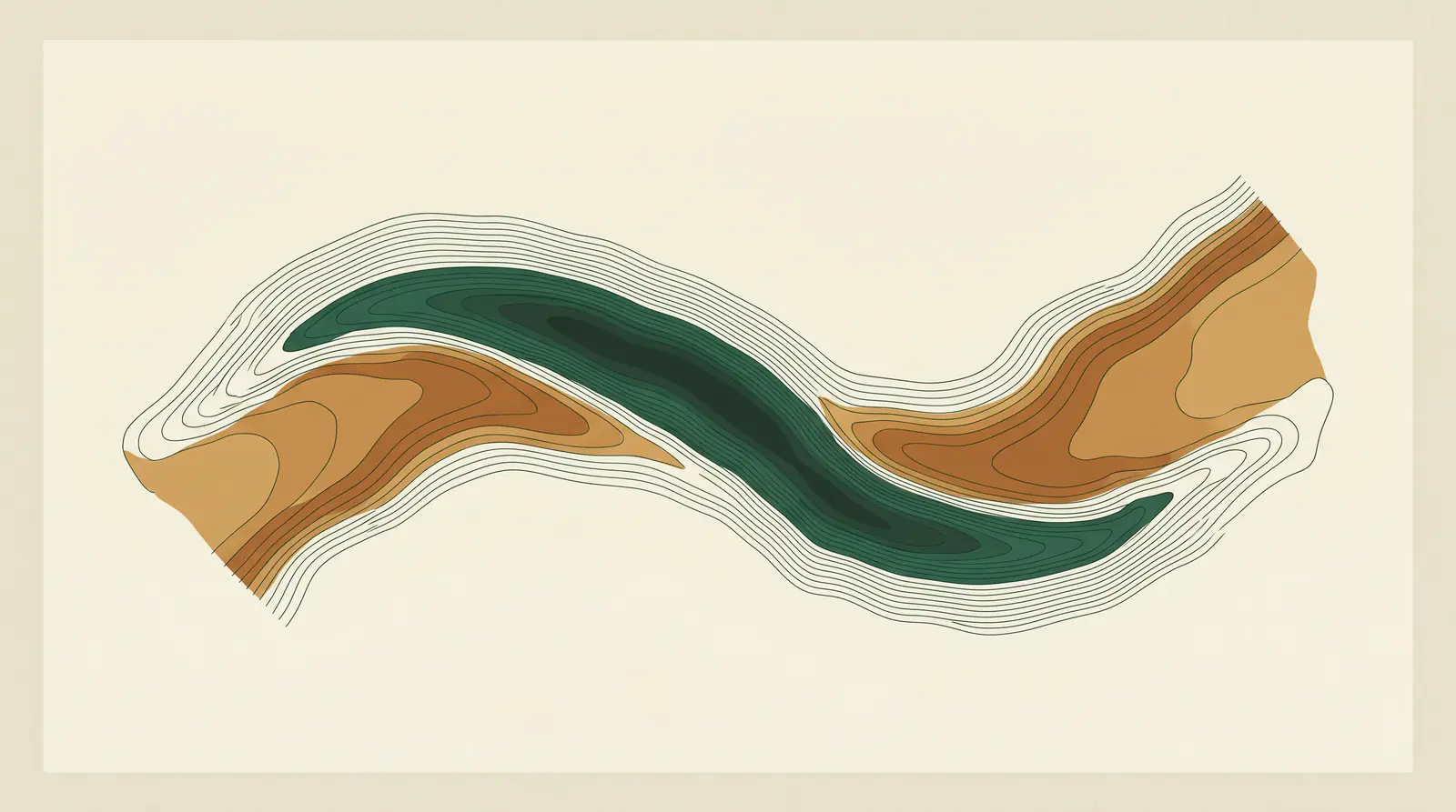 A topographic contour illustration of Faulconbridge in the Blue Mountains